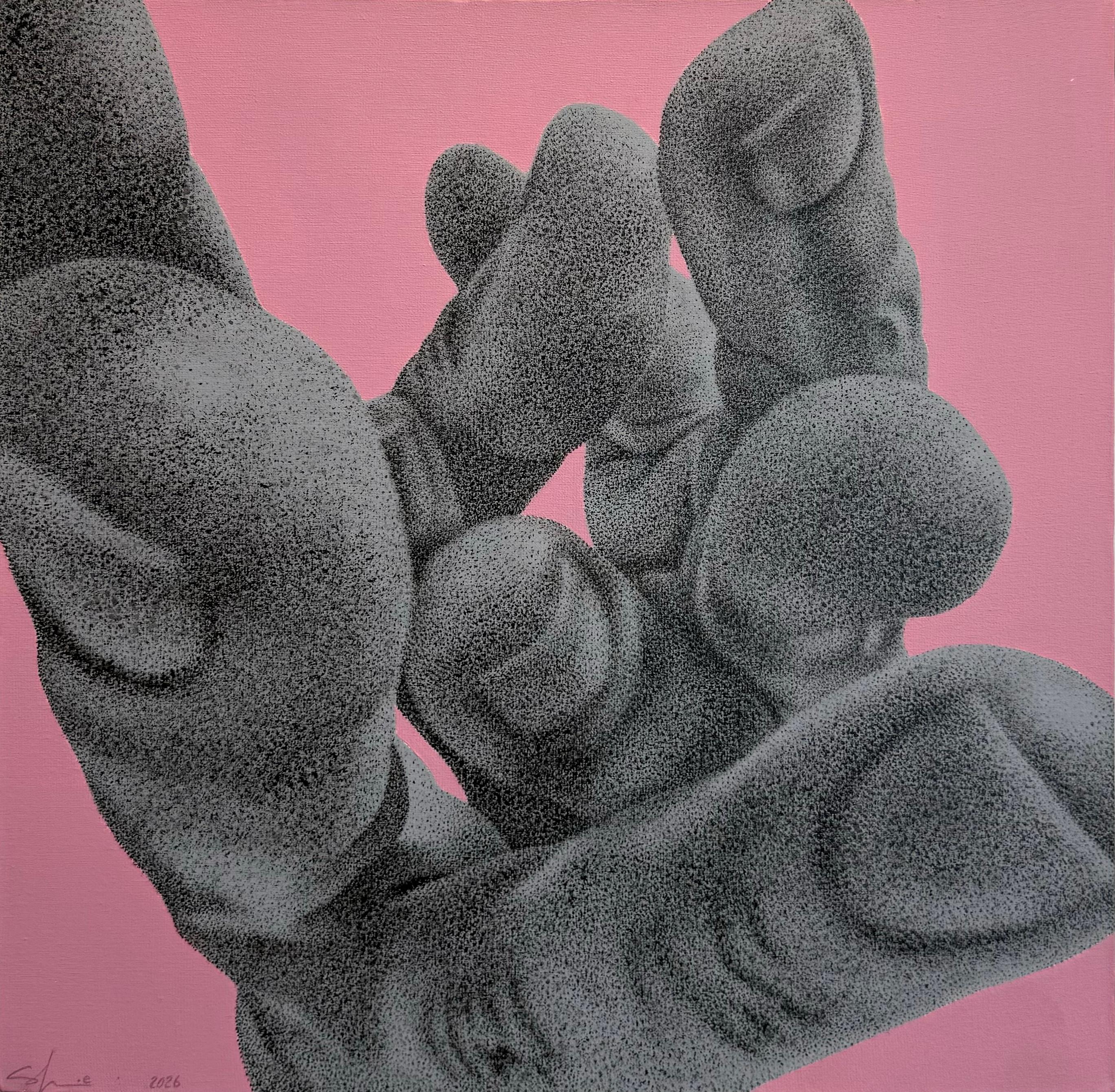6 Shabnam Eltejaei Untitled the Human Condition Series Acrylic & Oil on Canvas  40x40 Cm 2026 (1405)