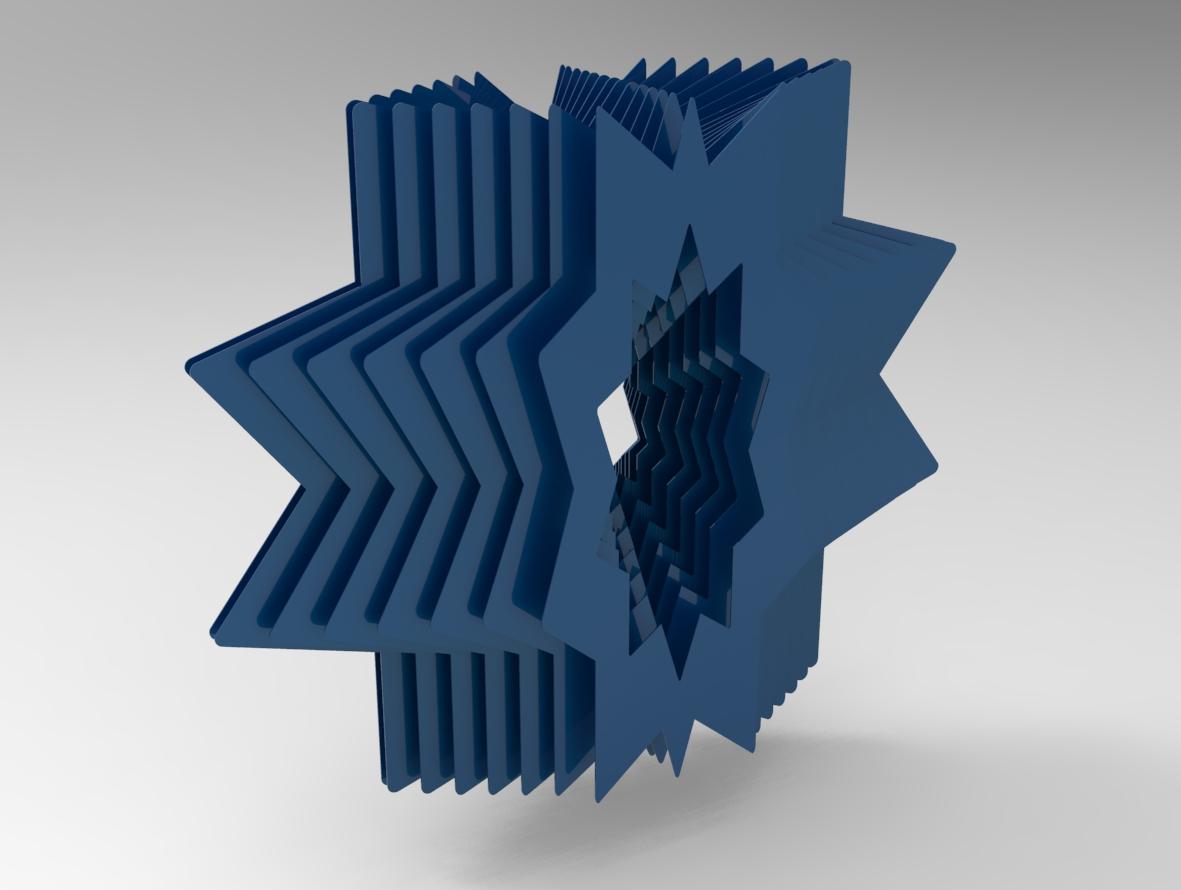 5 Amir Hossein Jabbari Untitled Resonance Iron With Metallic Coating  Ed. 1 of 3 40x34x12cm 2025(1404) on Stand