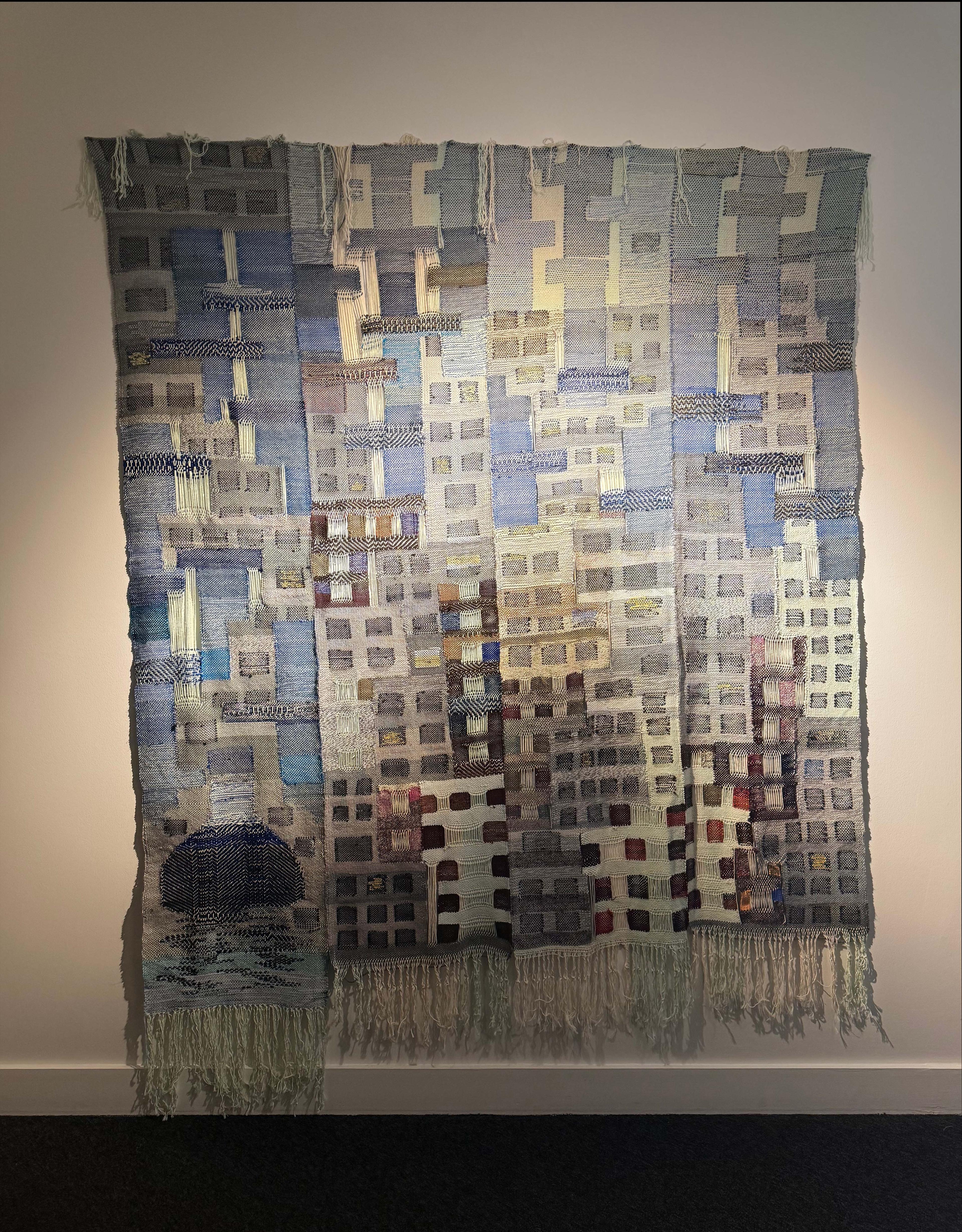 2 Afsaneh Modiramani Sunset’s Palette Wove a Summer Afternoon Into the City Handwoven Textile 224x182 Cm 2025 (1404)