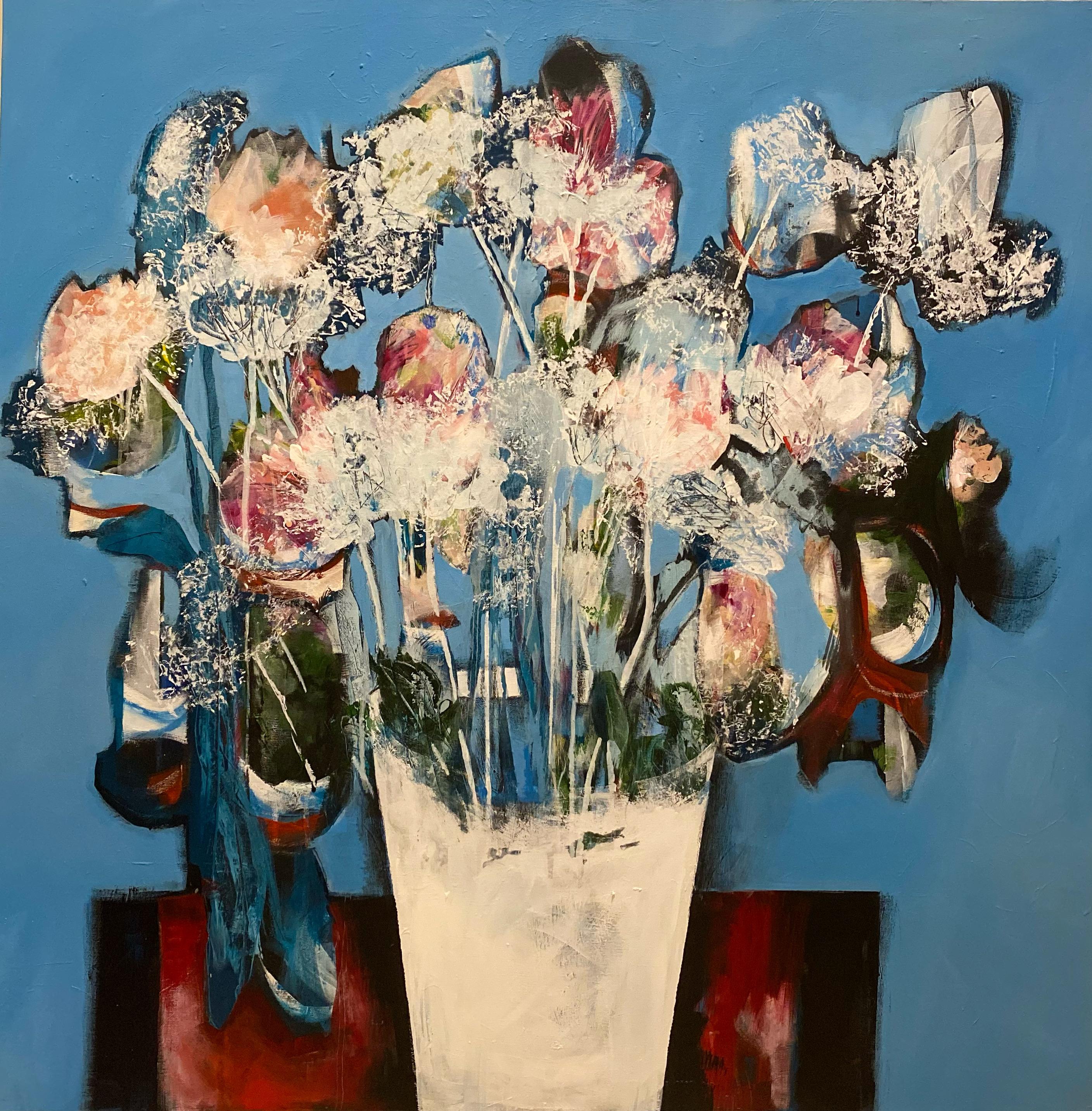 9 Rayka Milanian Untitled Again Acrylic on Canvas 90x90 Cm 2025(1404)