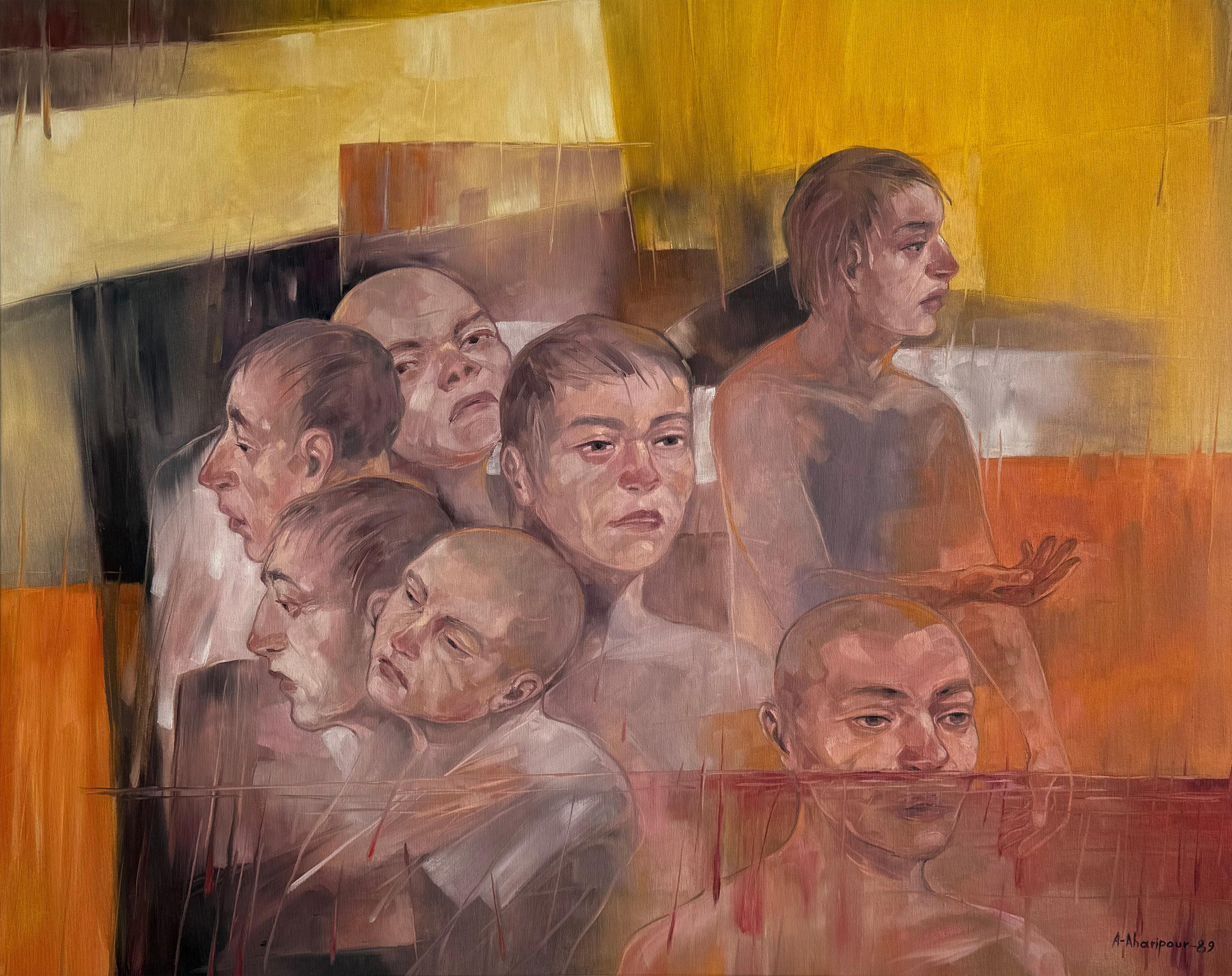 23  Asghar Aharipour Untitled Timeless Series  Oil on Canvas 75x95 1389(2010)