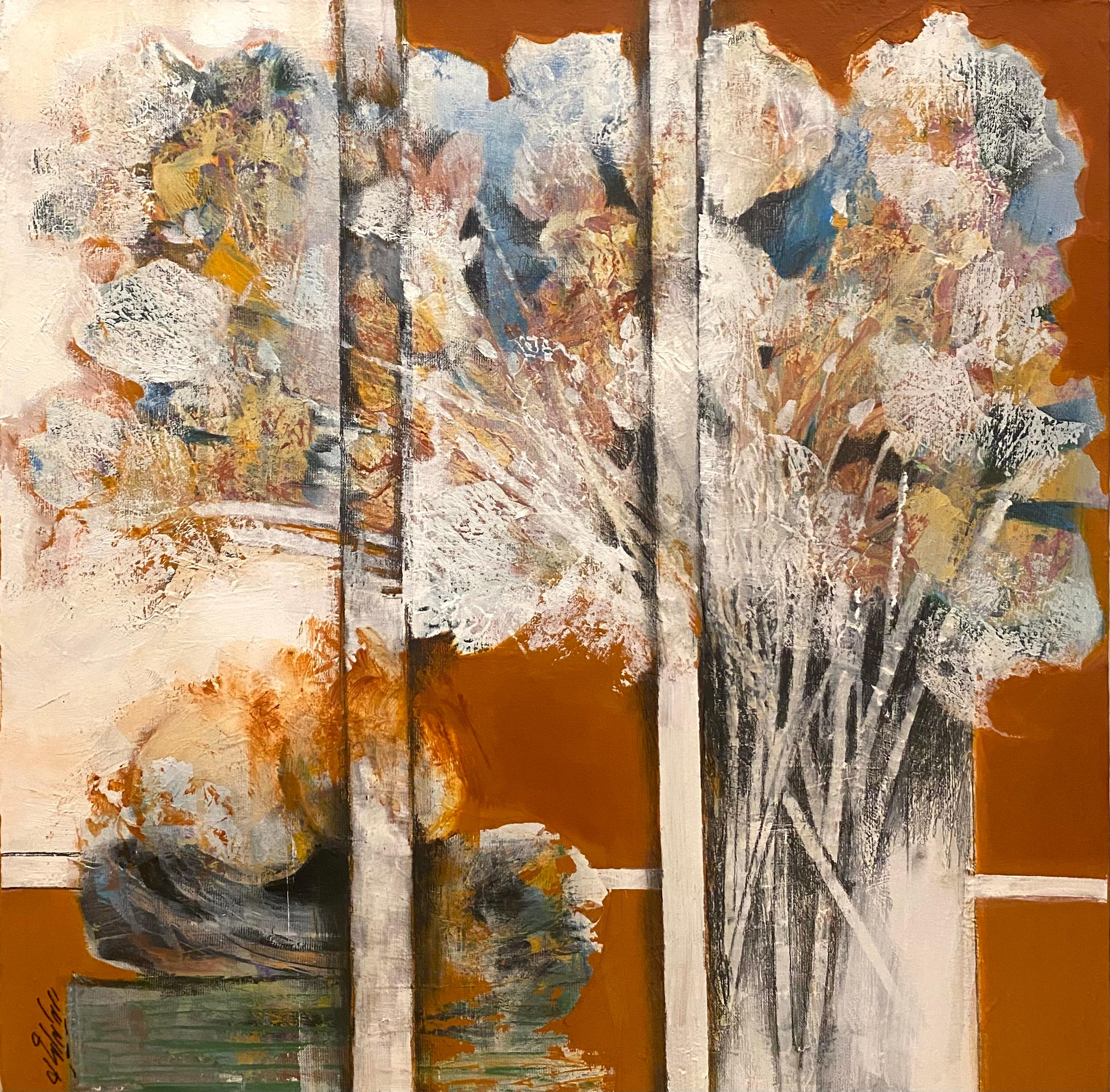 21 Rayka Milanian Untitled Again Mixed Media on Canvas 50x50 Cm 2025(1404)