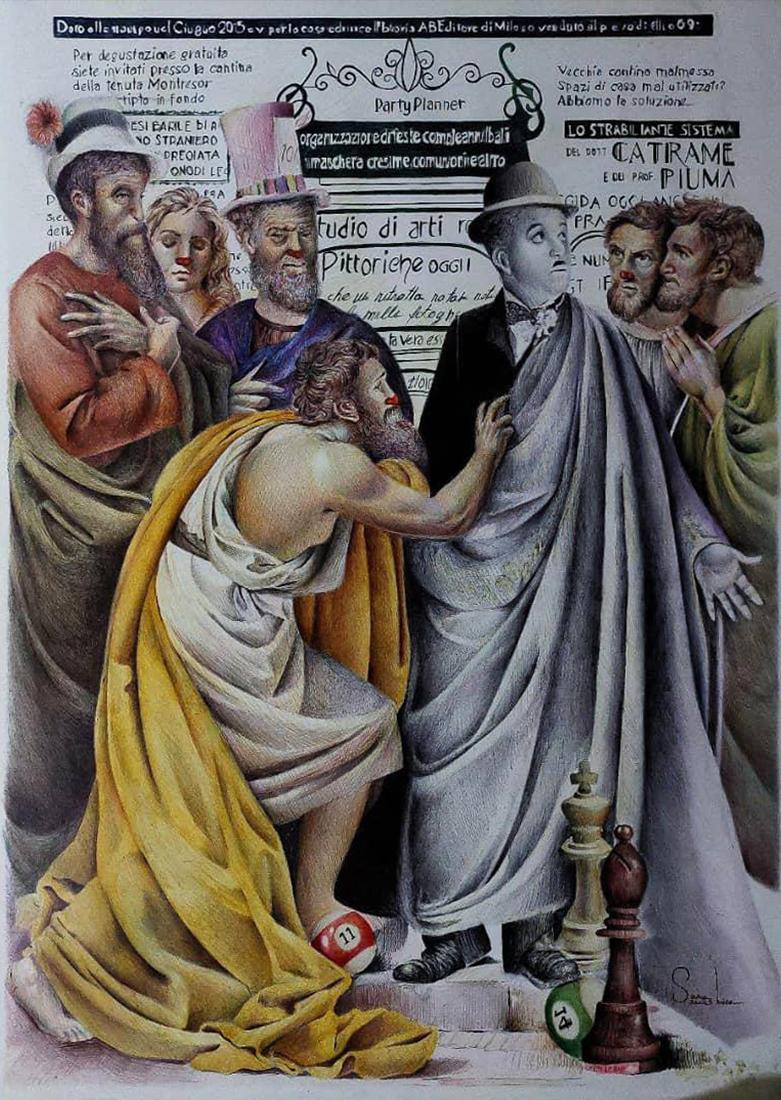 8 Sama Anoushahr Untitled Ink of the Line Pen on Cardboard 70x50 Cm 2023(1402)