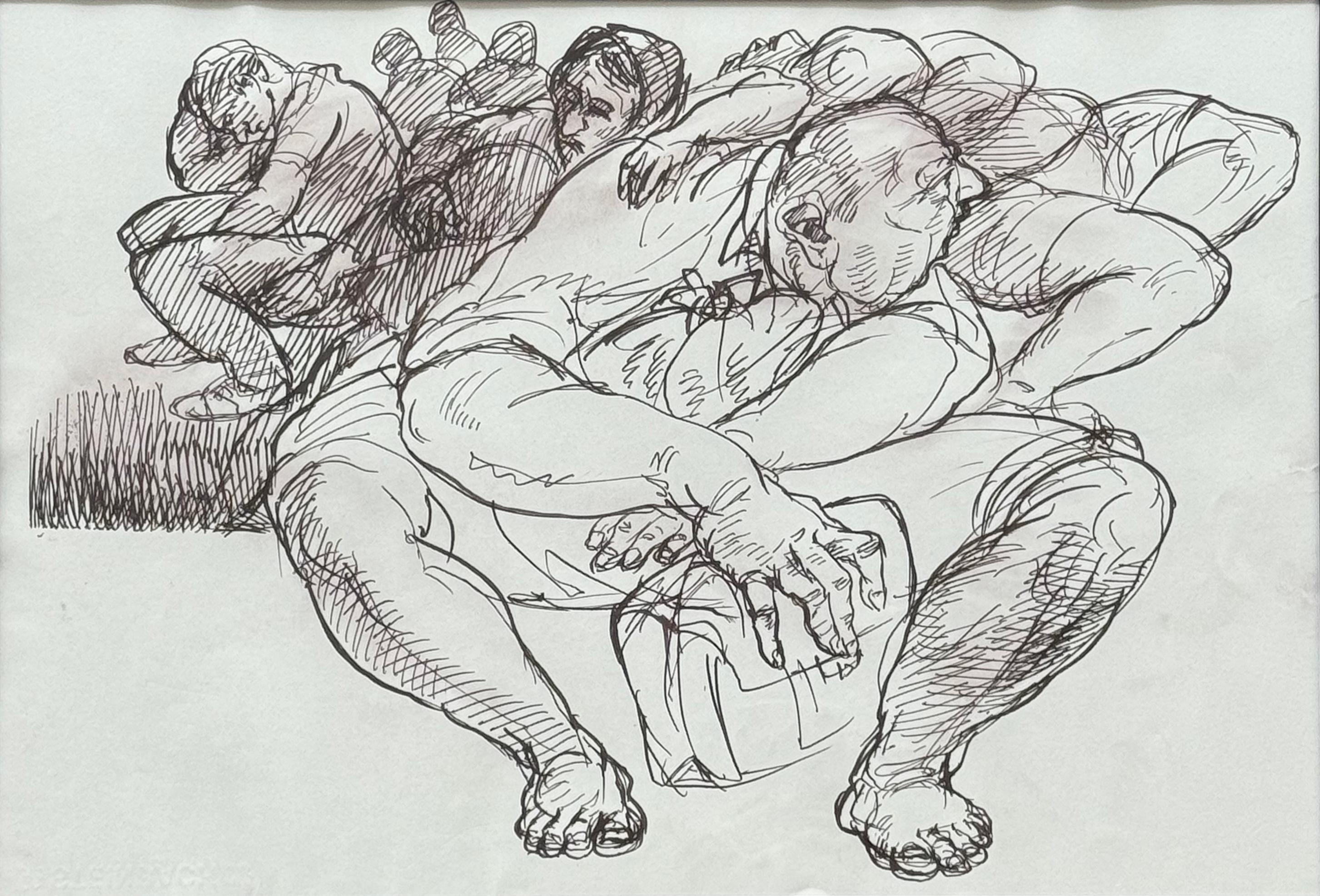 11  Asghar Aharipour Untitled Timeless Series Ink & Ecoline on Paper 35x50 1390(2011)