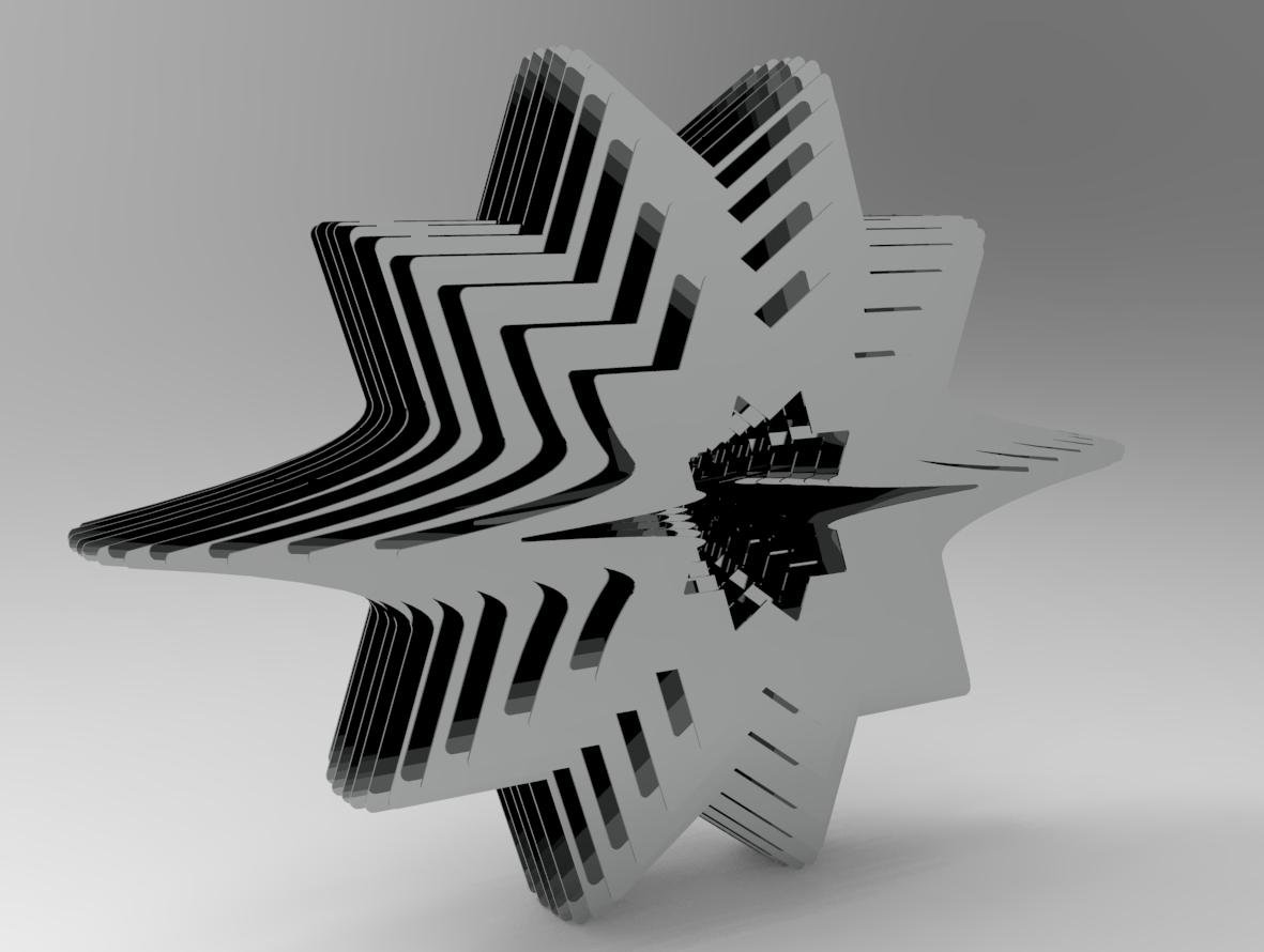 9 Amir Hossein Jabbari Untitled Resonance Mirror Steel  Ed. 1 of 3 30x38x15 Cm 2025(1404) on Stand