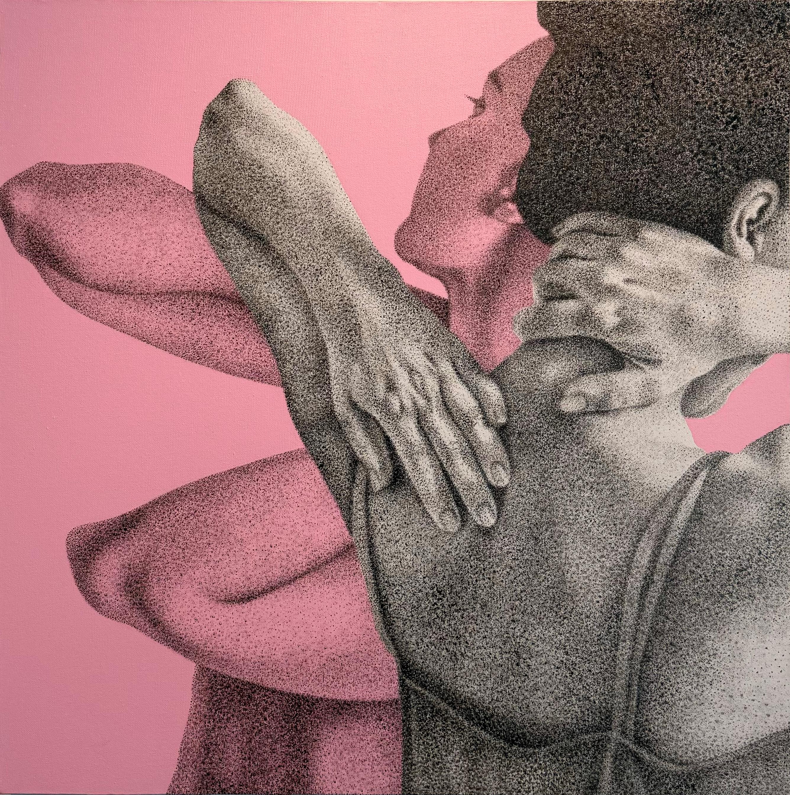 12 Shabnam Eltejaei Untitled the Human Condition Series Acrylic & Oil on Canvas 50x50 Cm 2026 (1405)