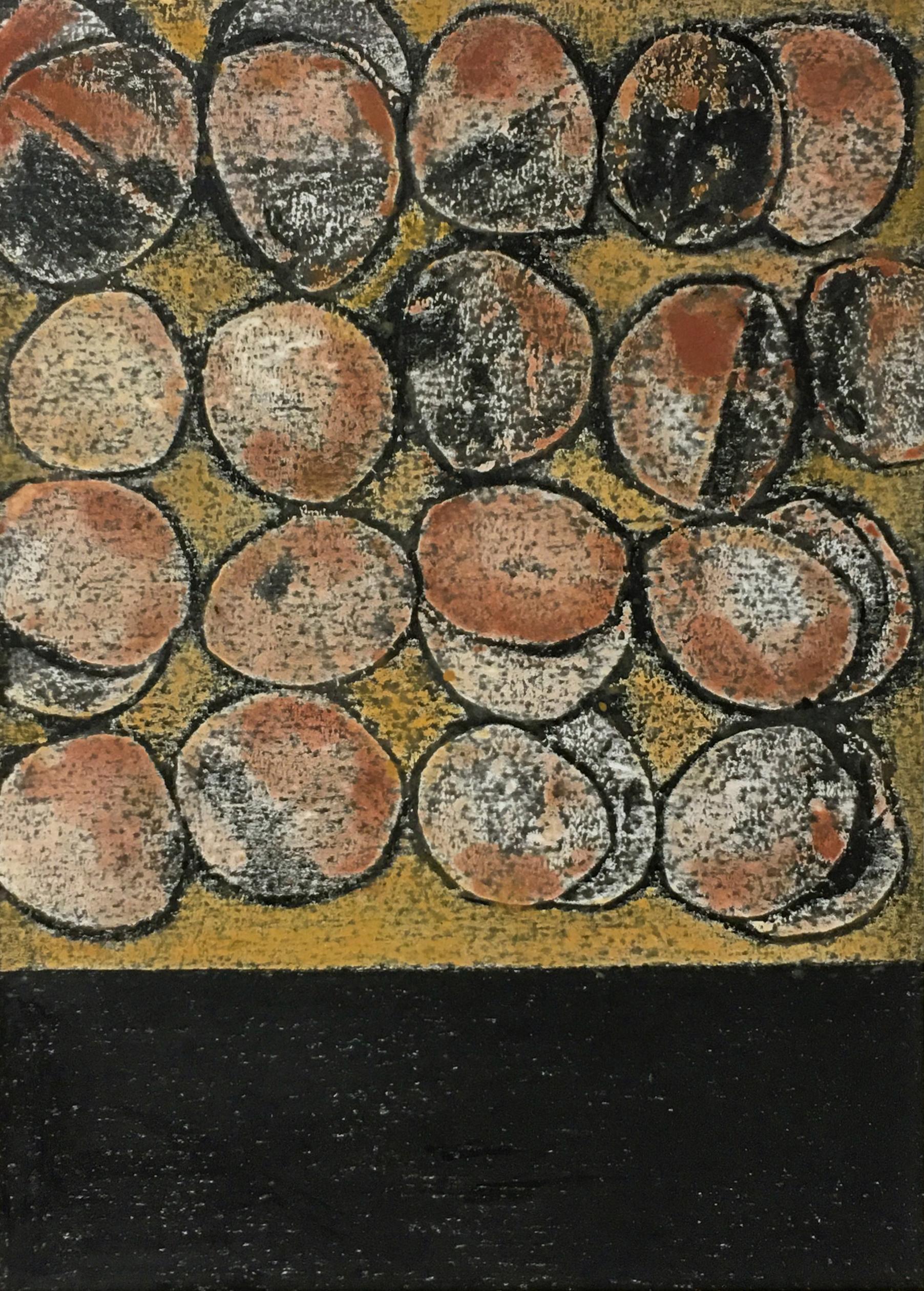 21  Sheyda Monajemi  Untitled Monotype on Cardboard 17.5×12.5cm 22.5×27.5cm (with Frame) 1404(2025)
