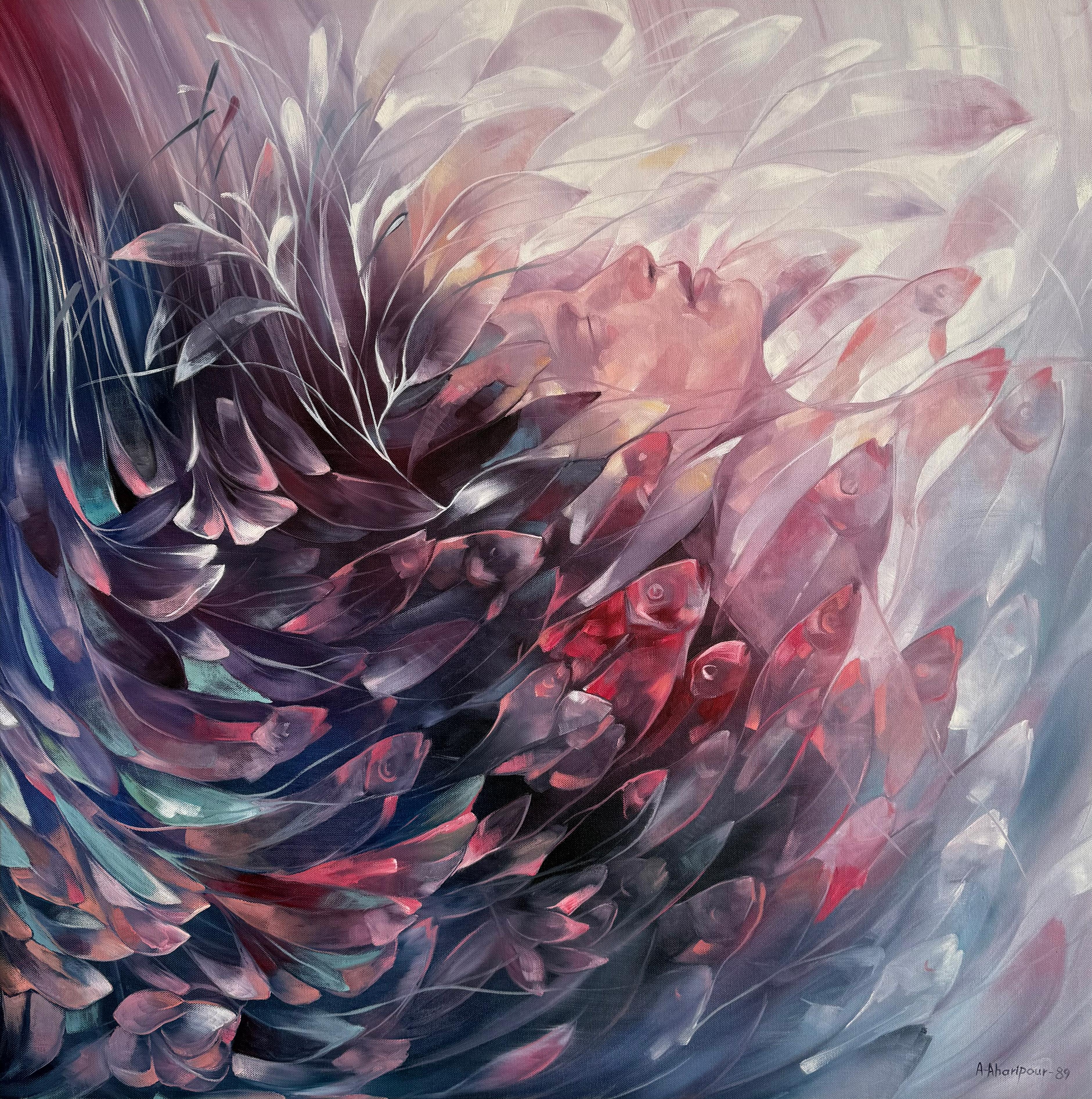 25  Asghar Aharipour Untitled Timeless Series  Oil on Canvas 91x90 1389(2010)