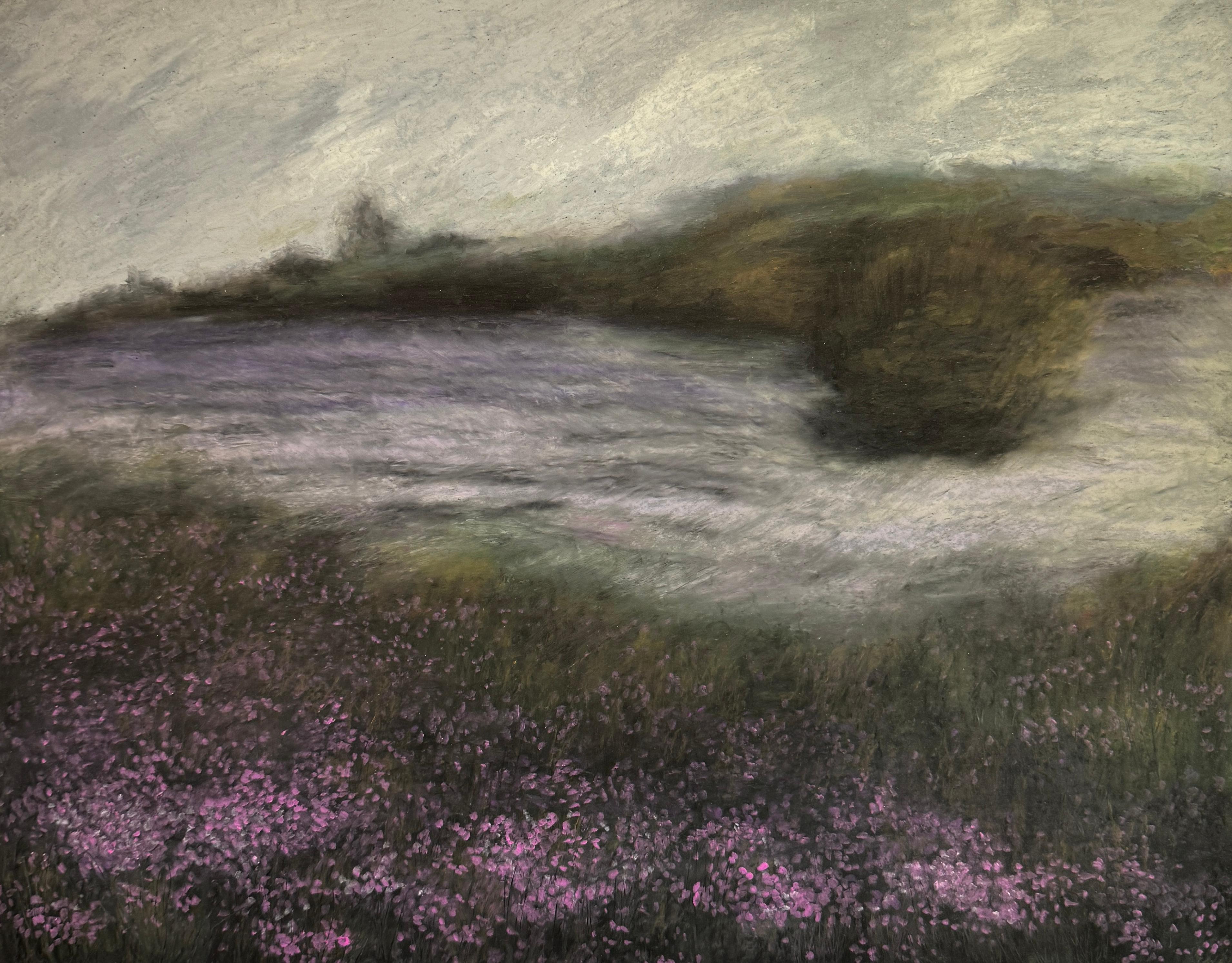 10 Sara Khaleghi Moghaddam  Untitled From That Which Grows Series Oil Pastel on Cardboard  40x50 Cm 51x62 Cm (with Frame) 2024 (1403)