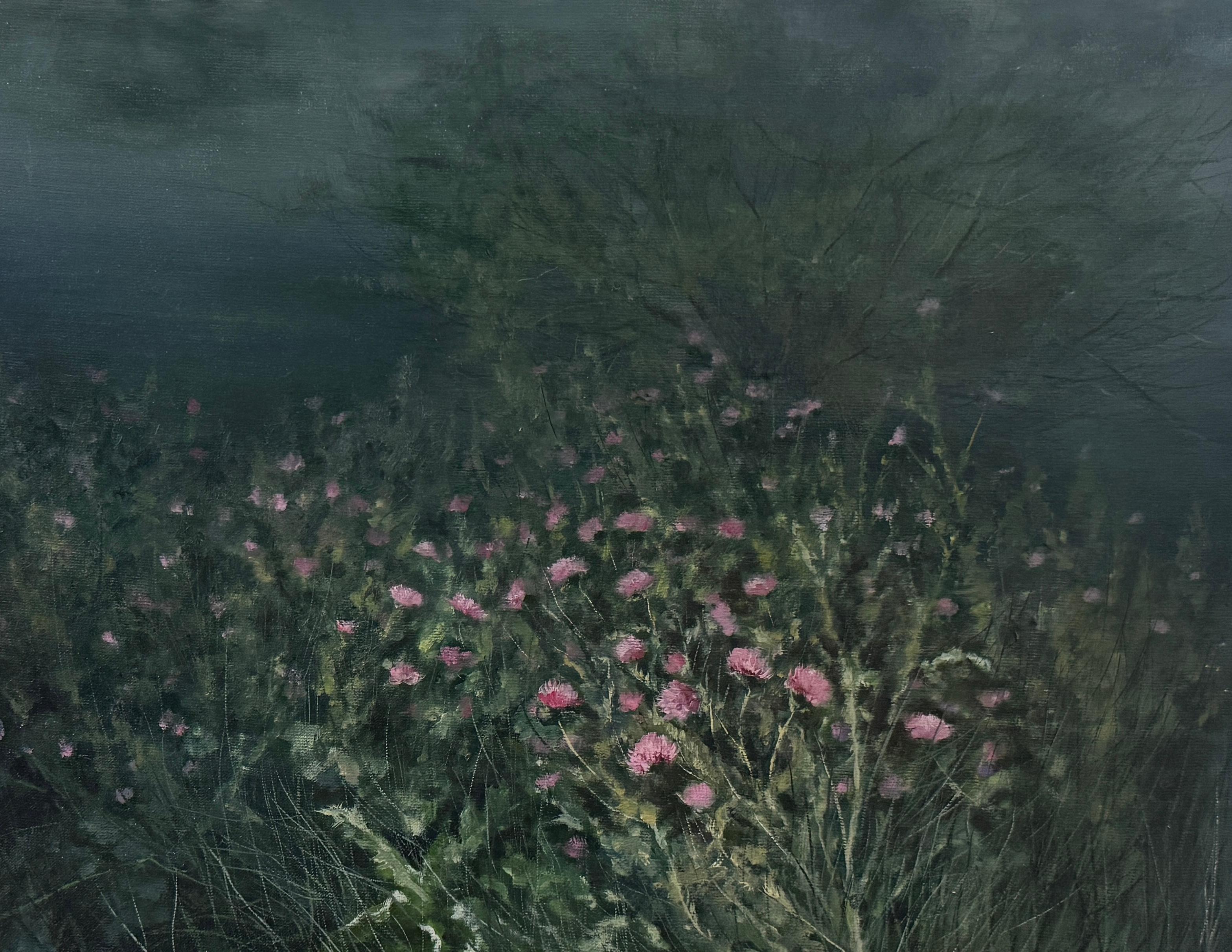 25 Sara Khaleghi Moghaddam  Untitled From That Which Grows Series Oil on Canvas  35x45 Cm 2025 (1404)