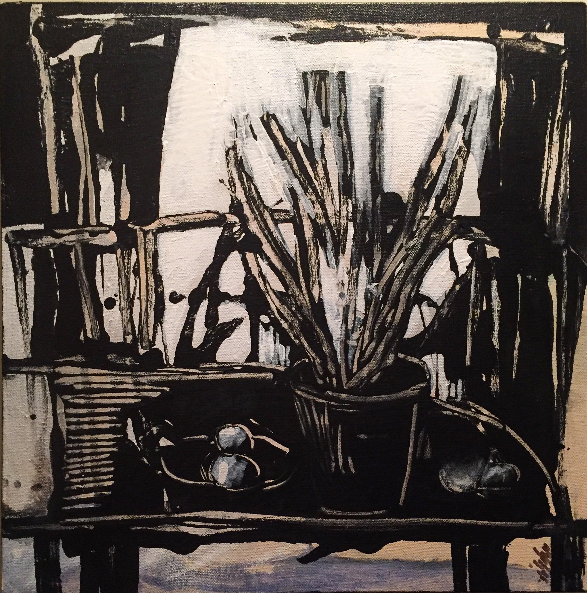 14 Rayka Milanian Untitled Again Acrylic on Canvas 30x30 Cm 2020(1399)