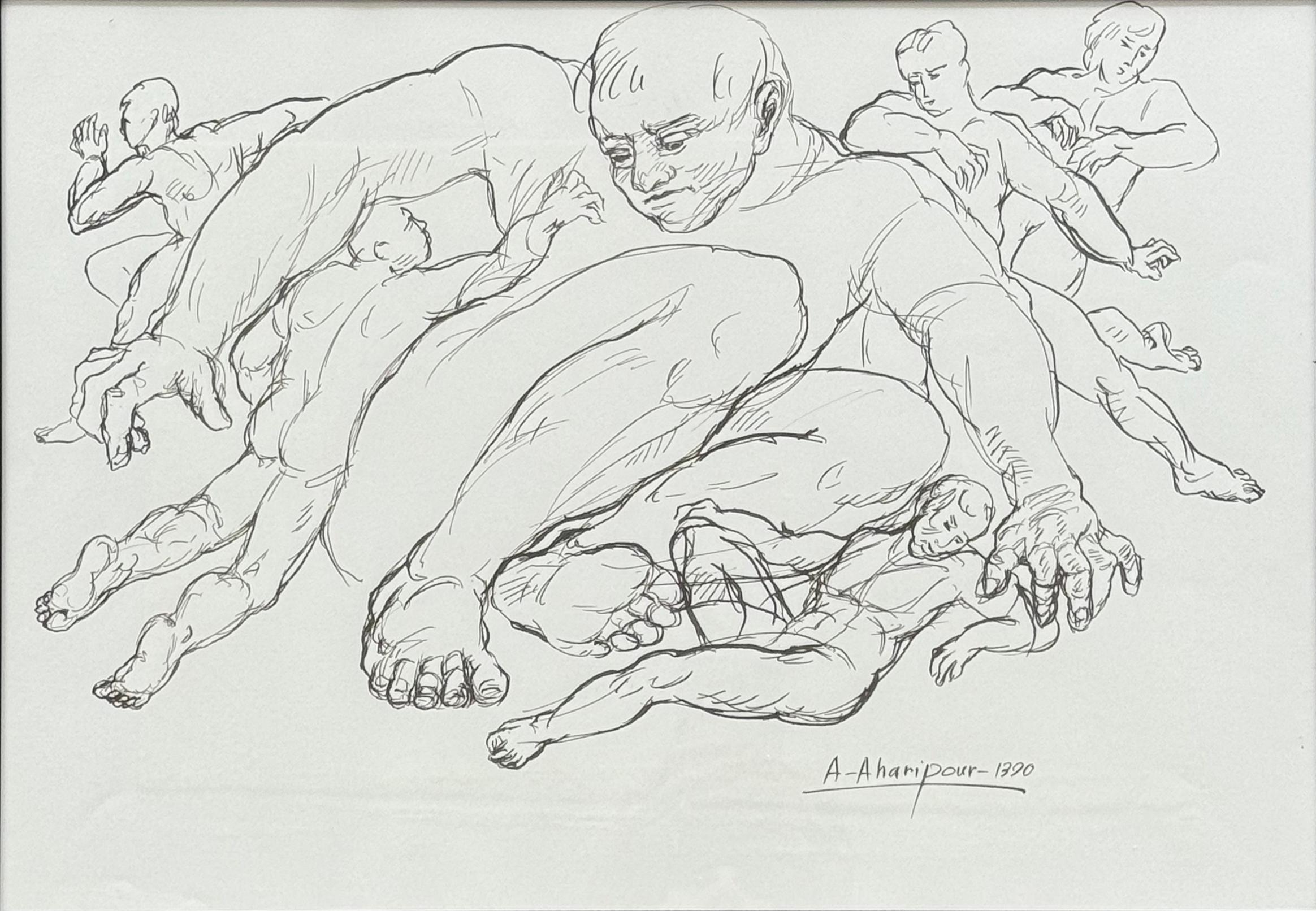 4  Asghar Aharipour Untitled Timeless Series  Ink on Paper 35x50 1390(2011)