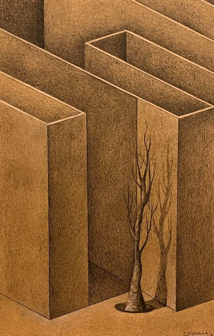 4 Fatemeh Khajevandi I'm Them Drawing on Cardboard 29.7x21cm 2024(1403)