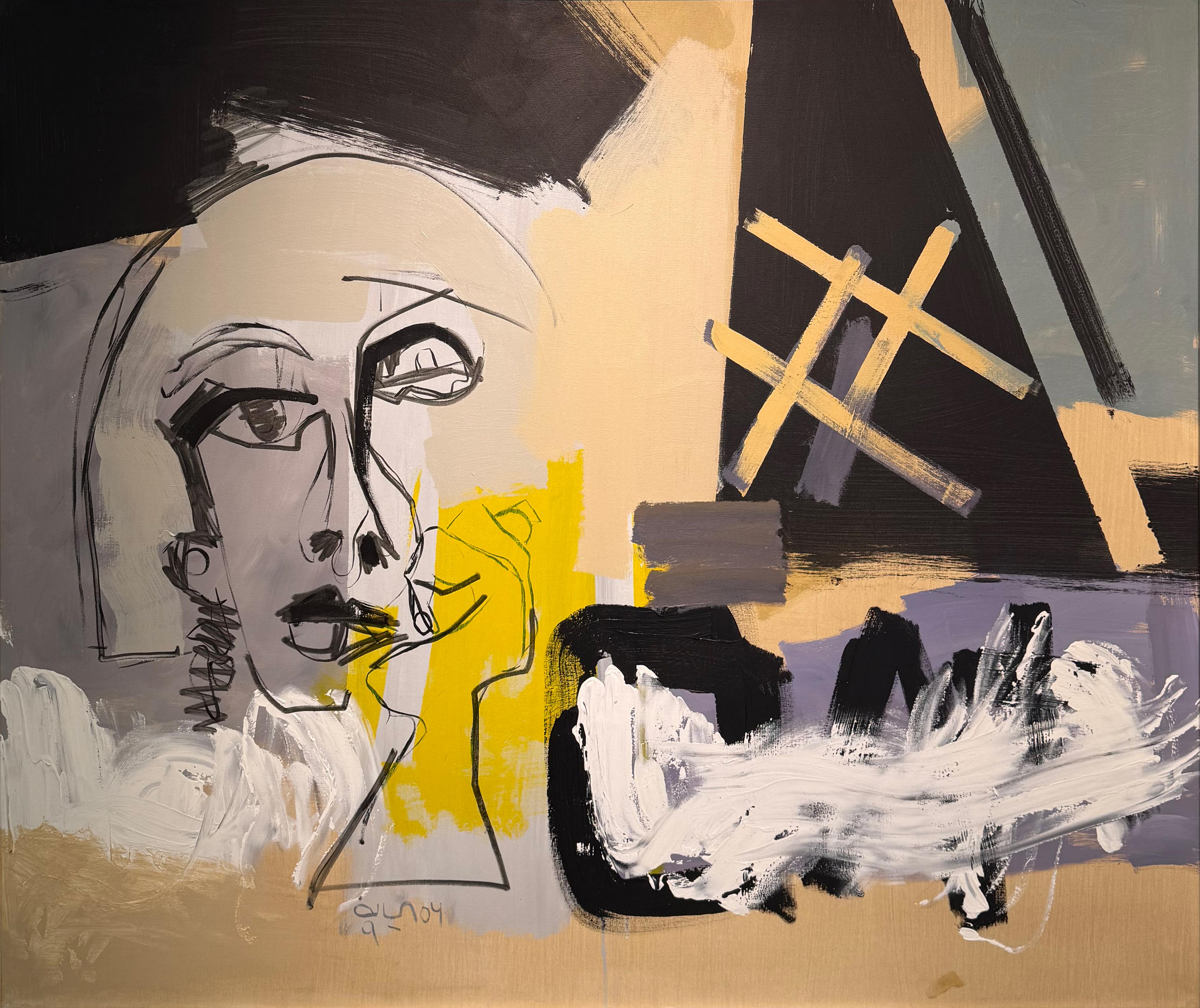 14 Marzieh Rahimi Memory Untitled Mixed Media on Canvas 100x120cm 2023(1402)