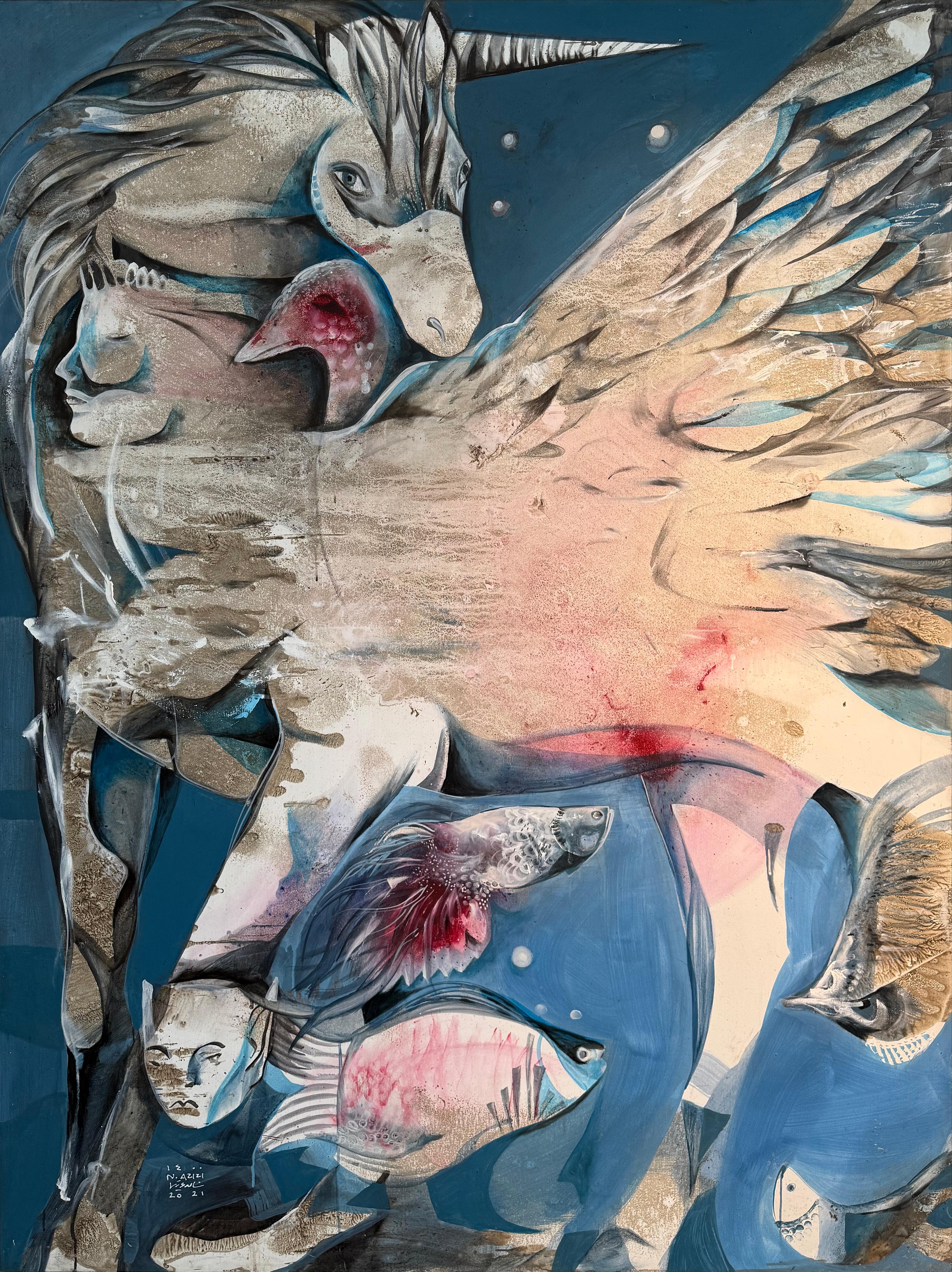 14 Nasser Azizi Mixed Media on Canvas 200x150 Cm.(2021)