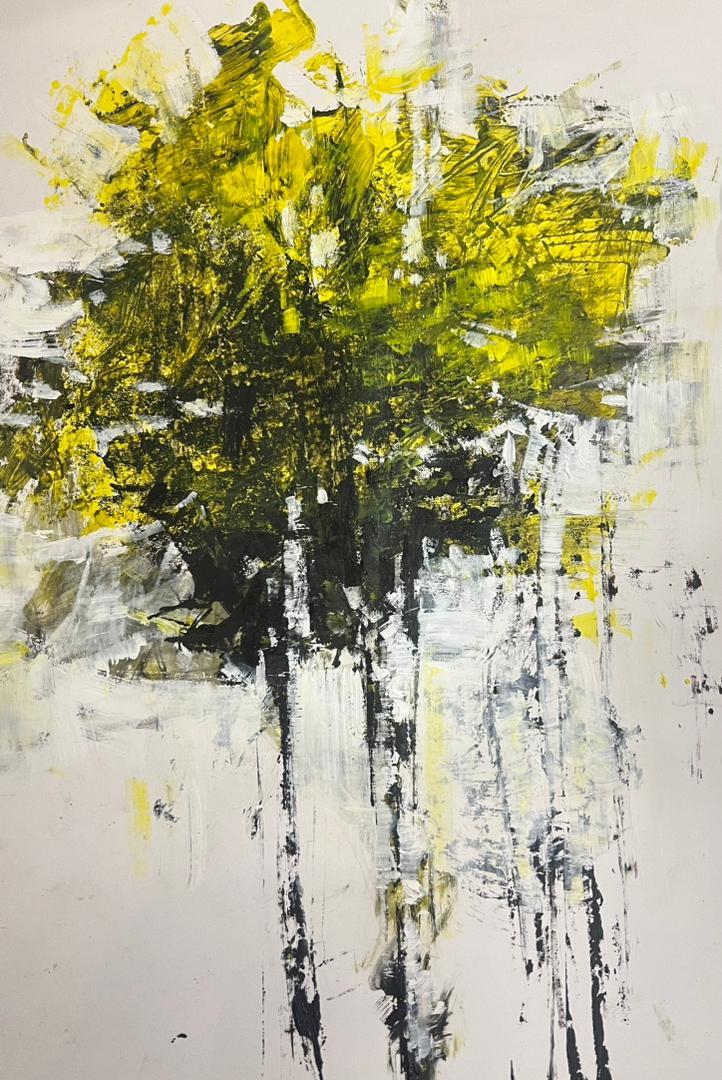 8 Elika Ghajar Untitled Oil on Cardboard 50x34 Cm 2024(1403)
