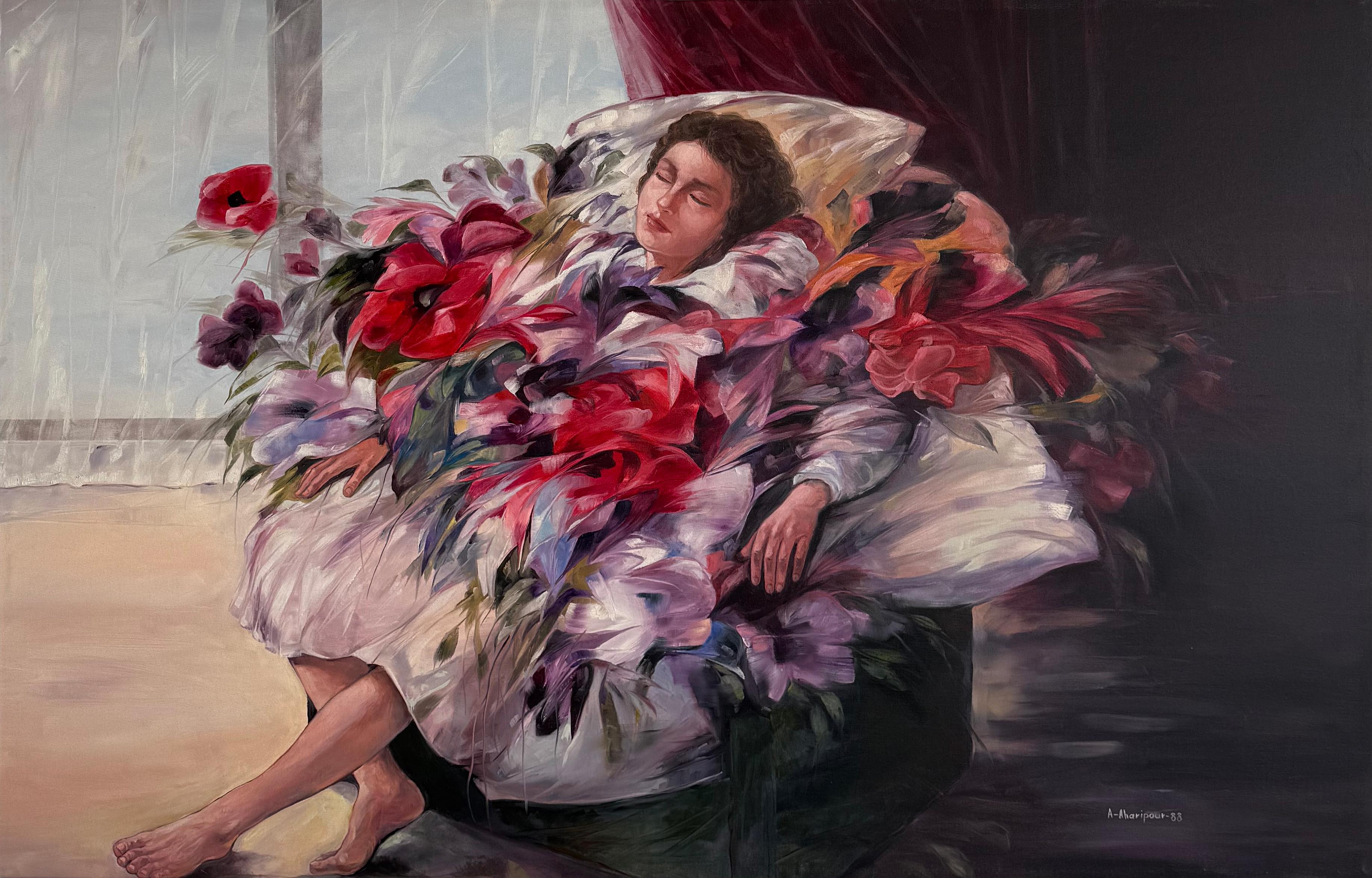 17  Asghar Aharipour Untitled Timeless Series  Oil on Canvas 90x141.5 1388(2009)