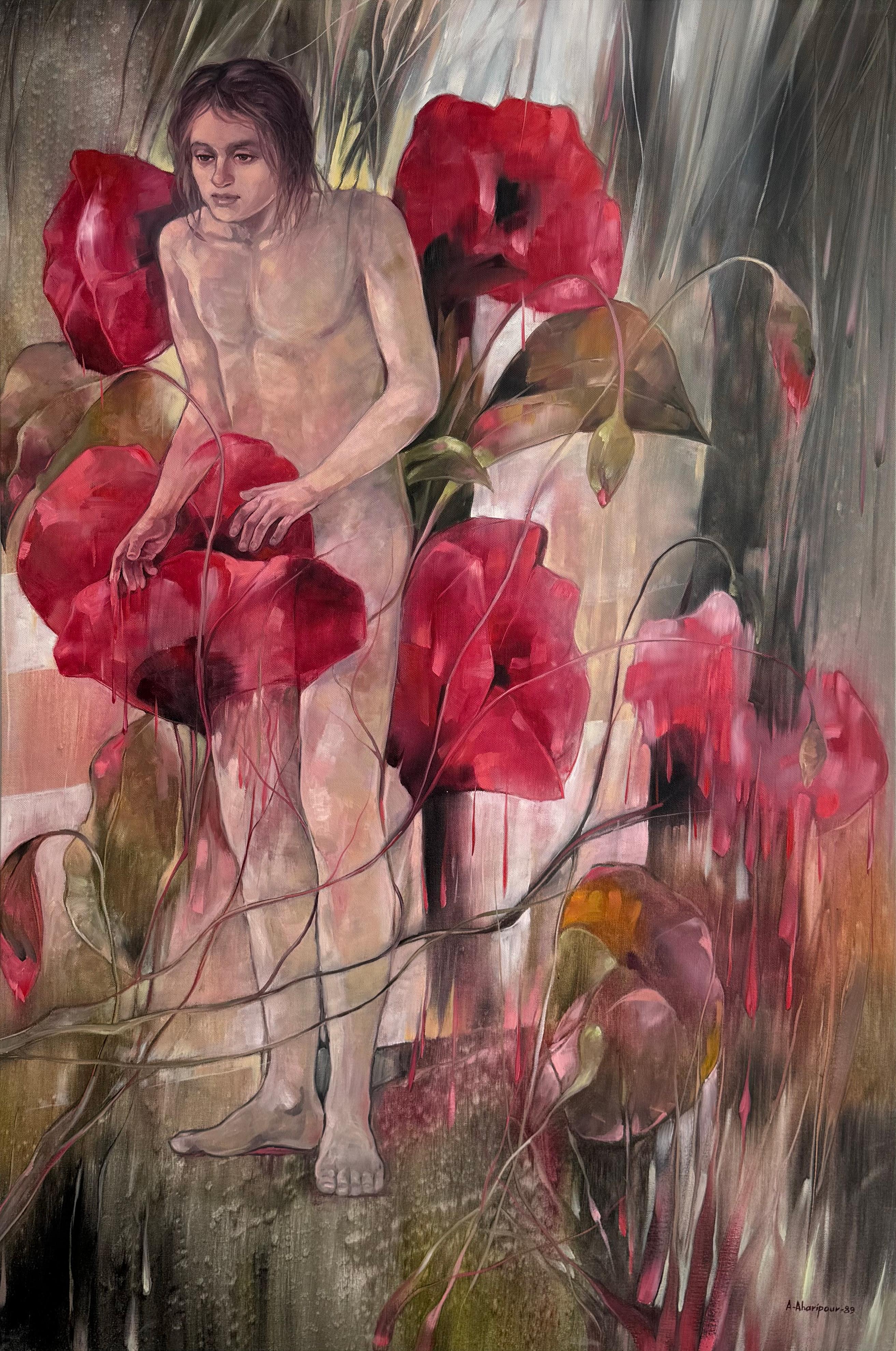 20  Asghar Aharipour Untitled Timeless Series  Oil on Canvas 90x141 1389(2010)