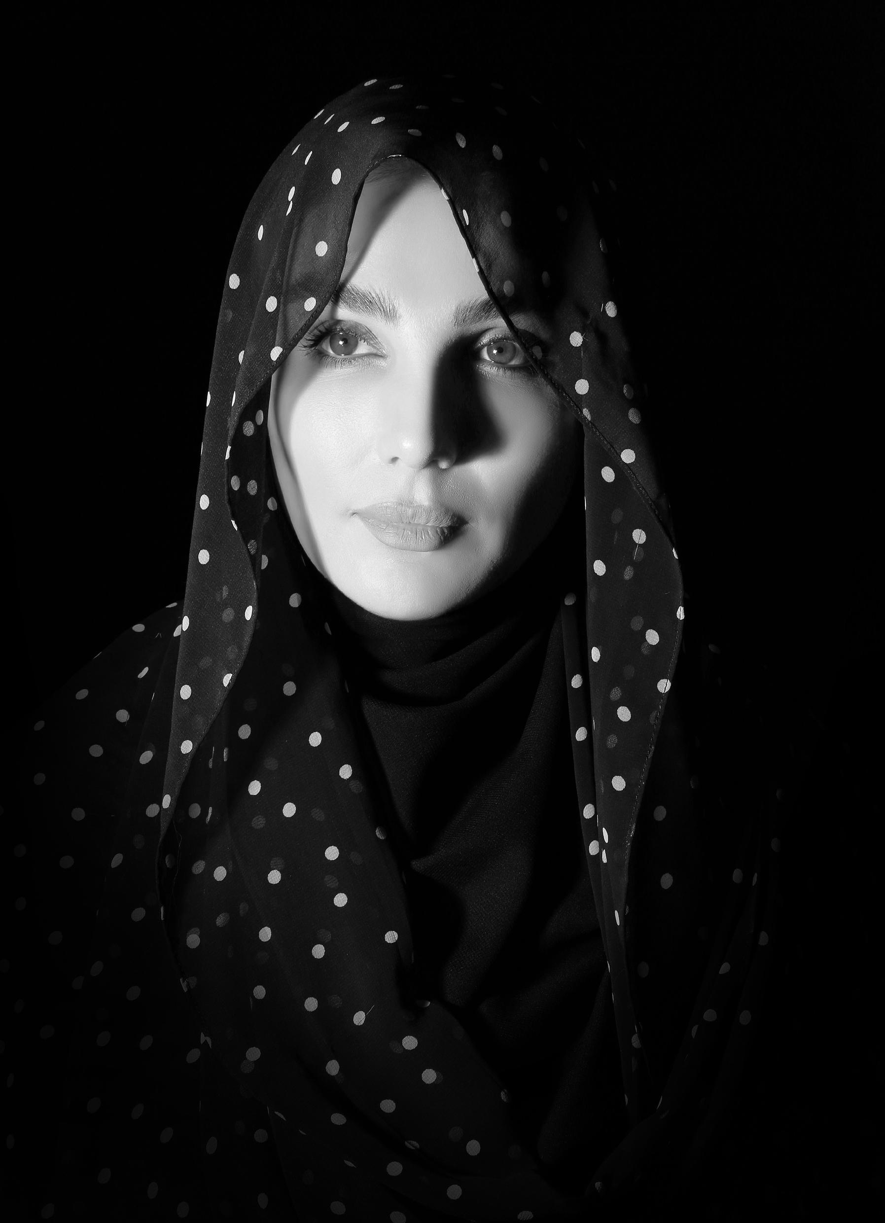 Sama Anoushahr Portrait Bw