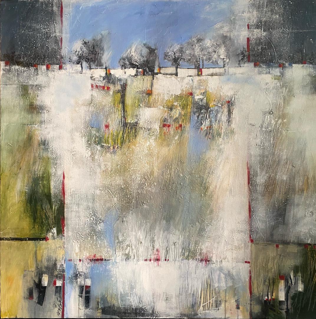 2 Rayka Milanian Untitled Again Acrylic on Canvas 100x100 Cm 2023