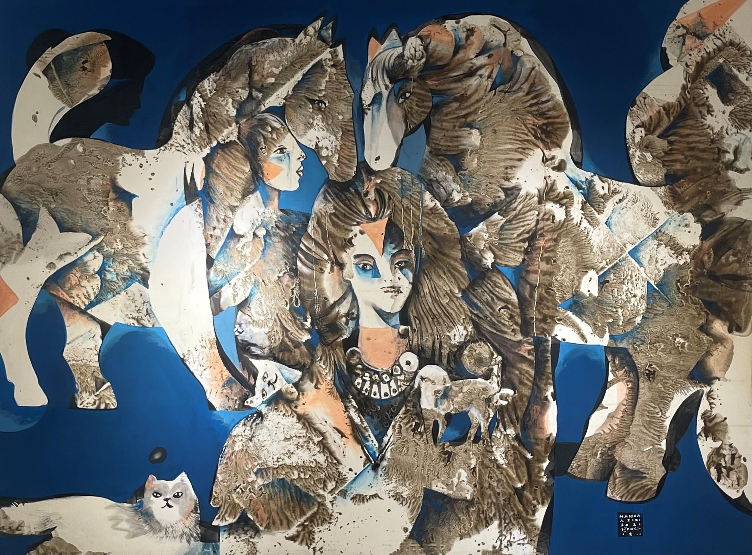 12 Nasser Azizi Mixed Media on Canvas 150x200 Cm 2021(1400)