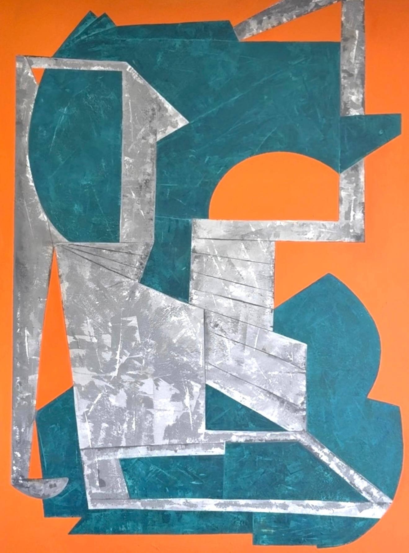 10 Dorisa Rahmanian the Elephant in a Cage of Silence Acrylic on Canvas 200x150 Cm 2025(1404)
