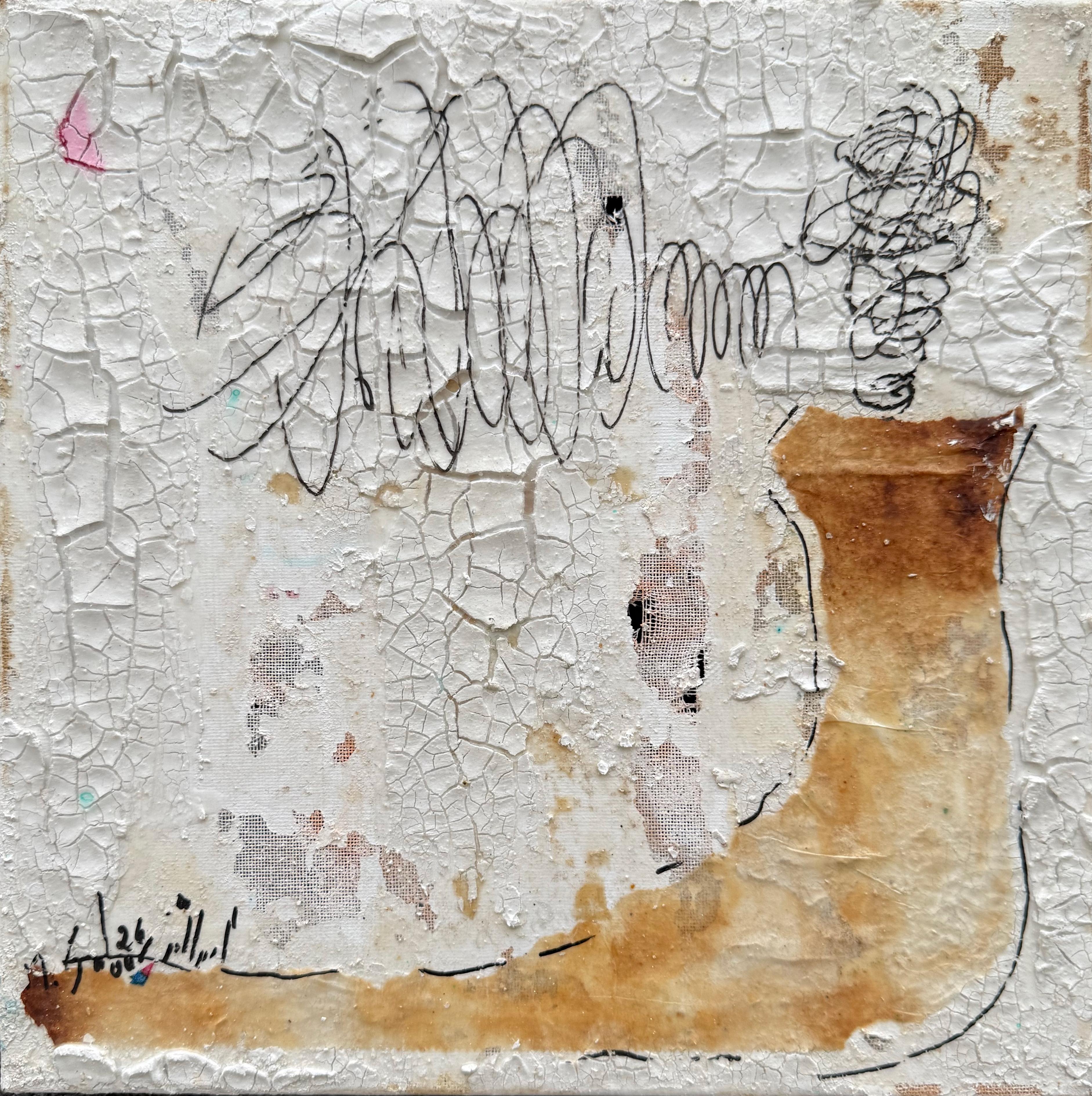 44 Maryam Salour Untitled Mixed Media on Canvas 30x30 Cm 2026 (1405)