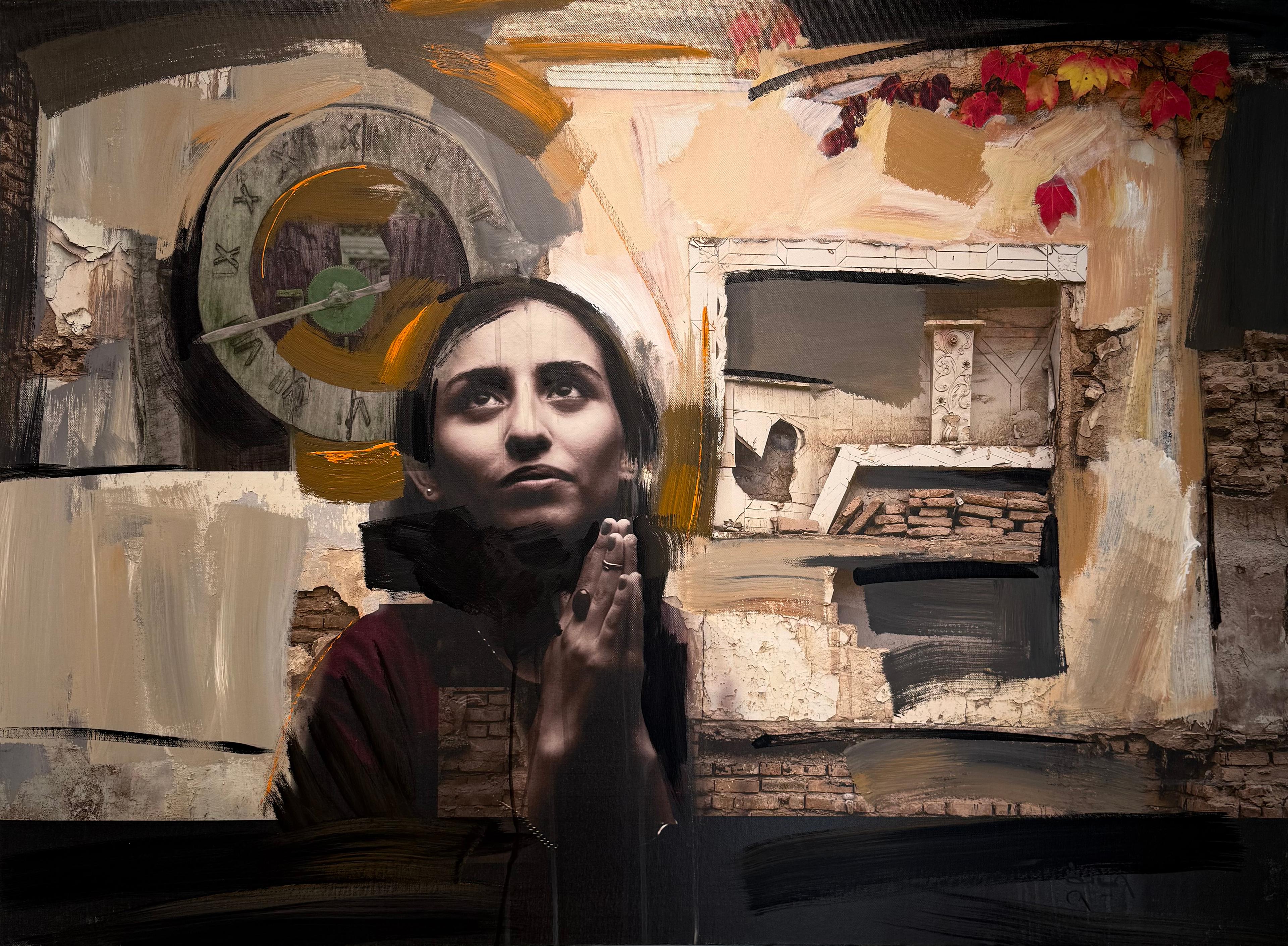 9 Marzieh Rahimi Memory Untitled Mixed Media on Canvas 79x108 Cm 2020(1399)