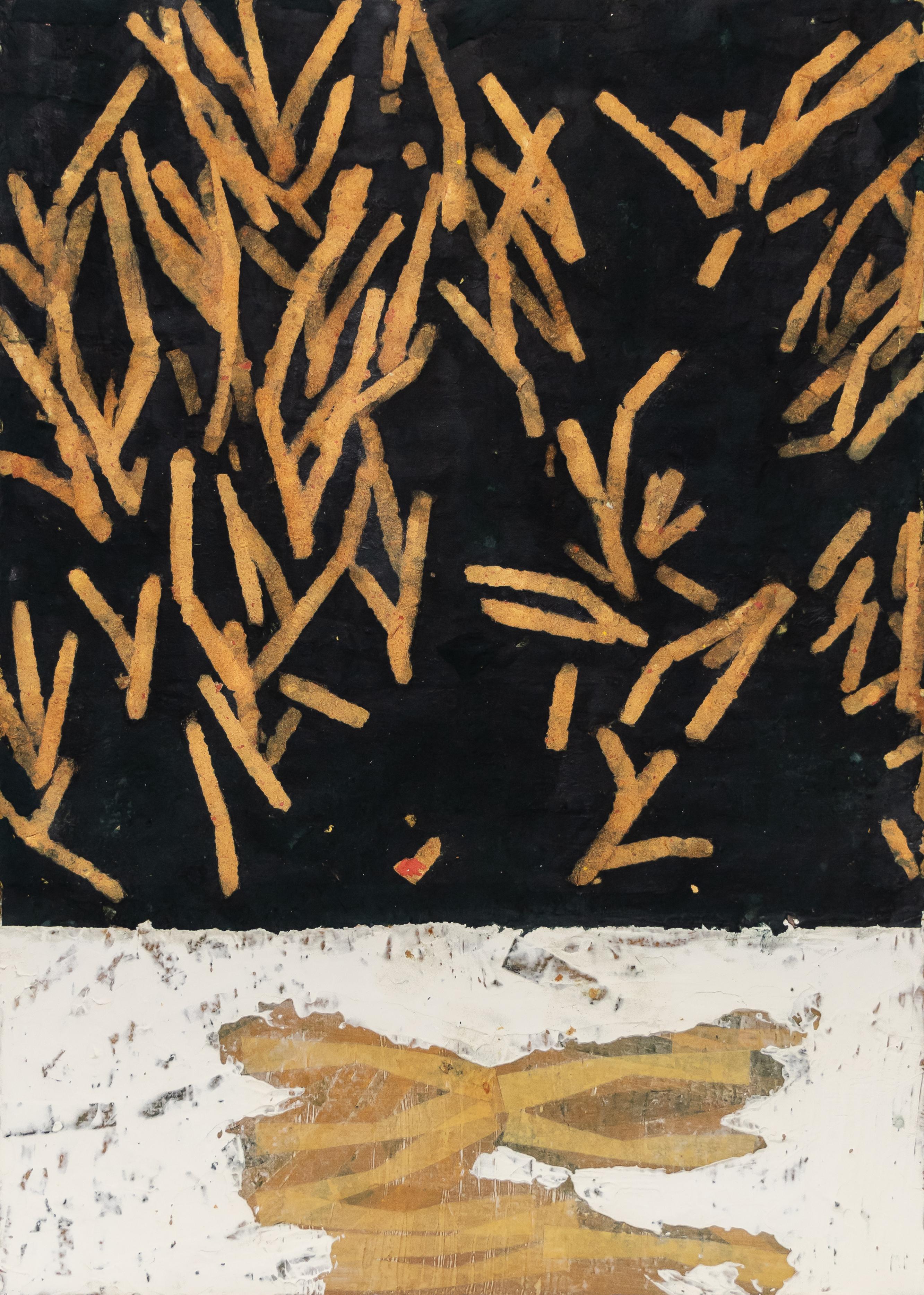 7  Sheyda Monajemi  Untitled  Liminal Series  Mixed Media on Plywood 80x60 1404(2025)