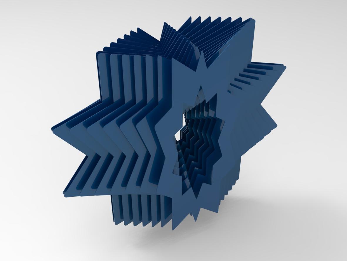 4 Amir Hossein Jabbari Untitled Resonance Iron With Metallic Coating  Ed. 1 of 3 20x15x12 Cm 2025(1404) on Stand