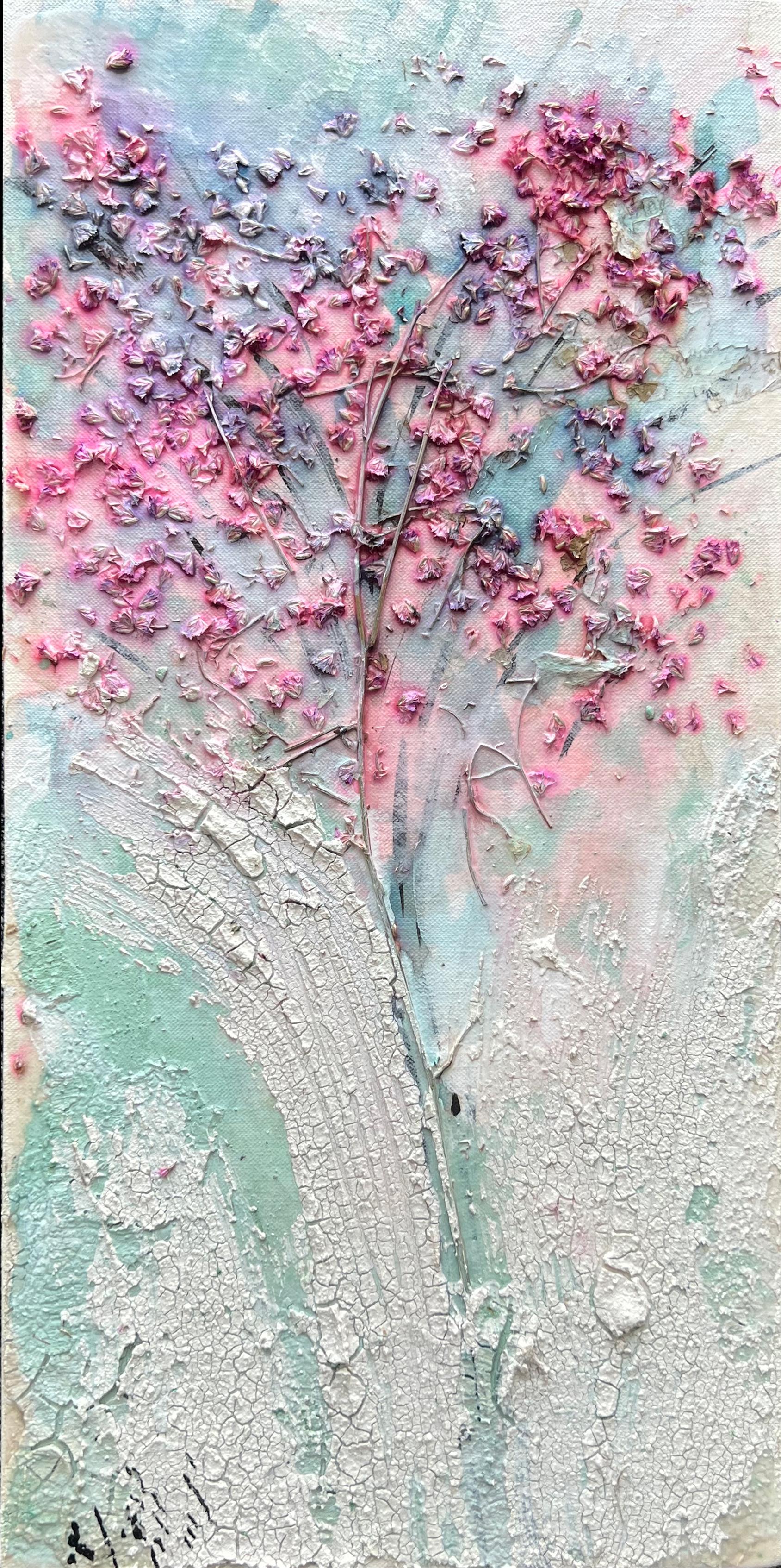 26 Maryam Salour Arghavan 3 Mixed Media on Canvas 39.5x20 Cm 2025 (1404)